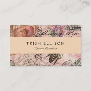 Koningin Bee Beauful Collage Visitekaartje