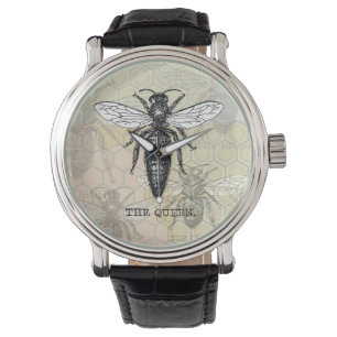 Koningin Bee Bug Insecten Bijen Illustratie Horloge