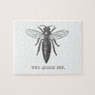 Koningin Bee Bug Insecten Bijen Illustratie Legpuzzel