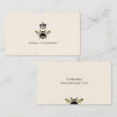 Koningin Bee Crown Calling Contactkaartje (Voorkant / Achterkant)