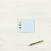 Koningin Bee Cute Bumble Bee met Kroon Post-it® Notes (Op bureau)