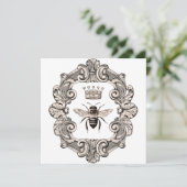 koningin Bee Flat Kaart (Staand voorkant)