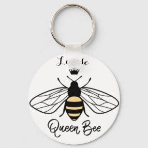 Koningin Bee Keyring voegt jouw naam toe. Alle opk Sleutelhanger