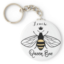 Koningin Bee Keyring voegt jouw naam toe. Alle opk