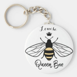 Koningin Bee Keyring voegt jouw naam toe. Alle opk Sleutelhanger