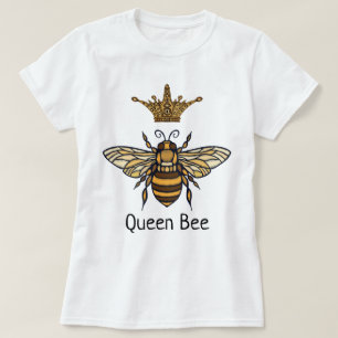 Koningin Bee met Fancy Kroonschotel T-shirt