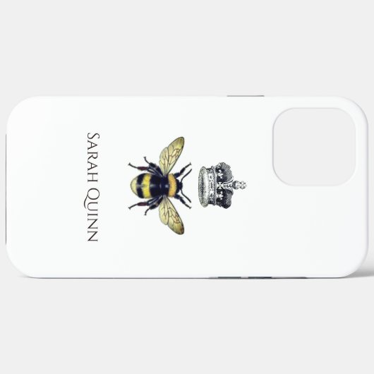 Koningin Bee met haar kroonartistieke illustratie  Case-Mate iPhone Case (Achterkant (horizontaal))