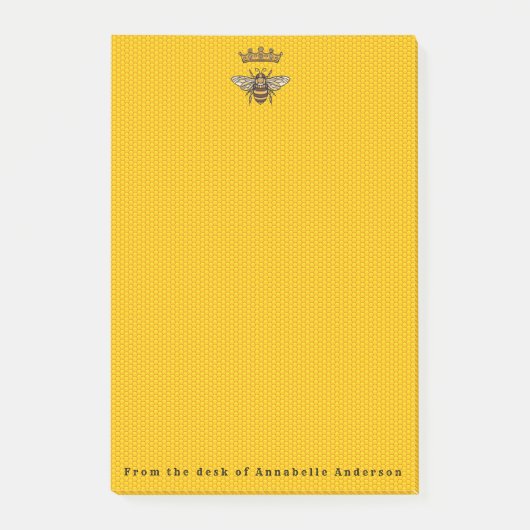 Koningin Bee met Kroon Post-it® Notes (Voorkant)
