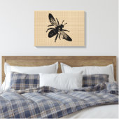 Koningin Bee op doek Canvas Afdruk (Insitu (Slaapkamer))