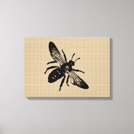 Koningin Bee op doek Canvas Afdruk (Voorkant)