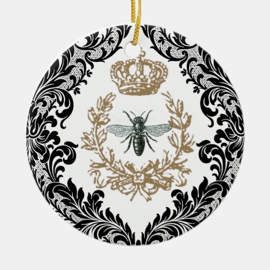  koningin Bee...ornament Keramisch Ornament (Voorkant)