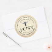 Koningin Bee Raw Hand Bottled Honey Sticker (Envelop)