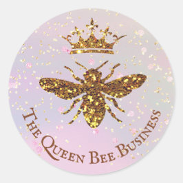 Koningin Bee-ronde sticker
