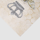  koningin Bee Royal Crown Gold Honeycomb Tissuepapier (Detail)