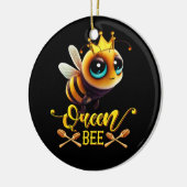Koningin Bee Royal Crown Hive Honey Beekeeping Bee Keramisch Ornament (Links)