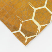  Koningin Bee Royal Crown Honeycomb Gold Fleece Deken (Hoek)