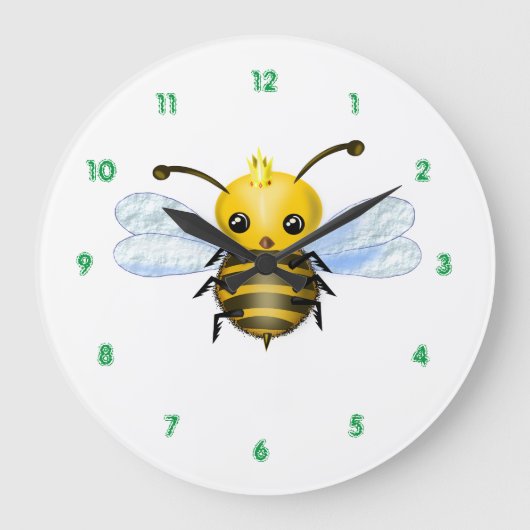Koningin Bee Wall klok (Voorkant)