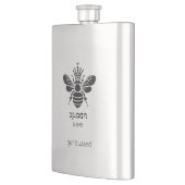 Koningin Bij "Blijf Buzzing" RVS Flacon (Links)