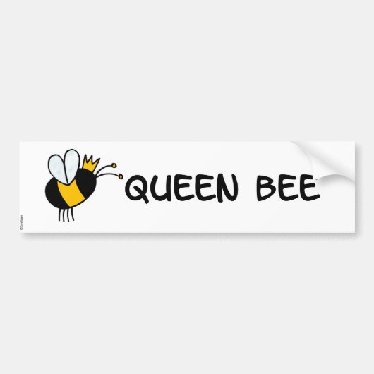 koningin bij bumpersticker (Voorkant)