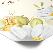 Koningin Bij Hommeltje Bruid-tot-Bij Bruidsfeest Poster (Hoek)