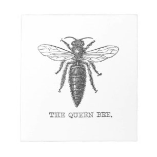 Koningin Bij Illustratie Insect Bug Notitieblok