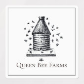 Koningin Bij Imkerij Bijenstal Labels (Design 2)