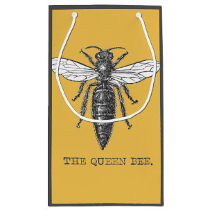 Koningin Bij Insect Antieke Illustratie Klein Cadeauzakje