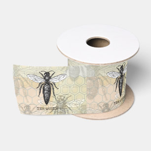 Koningin Bij Insect Antieke Illustratie Lint