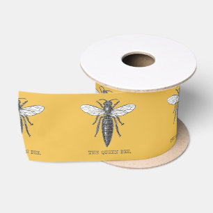 Koningin Bij Insect Antieke Illustratie Lint