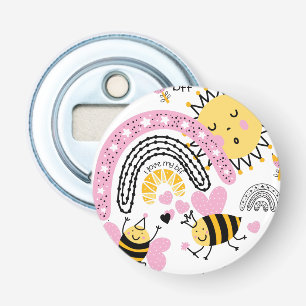 Koningin Bijen Beste Vriendinnen Voor Altijd Schat Button Flesopener