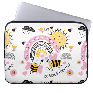 Koningin Bijen Beste Vriendinnen Voor Altijd Schat Laptop Sleeve