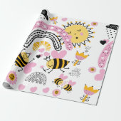 Koningin BIJEN Schattig BFF, Baby Meisje, Meisjesa Cadeaupapier (Uitgerold)