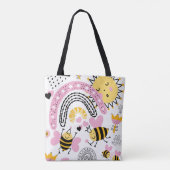 Koningin BIJEN Schattig BFF, Baby Meisje, Meisjesa Draagtas (Achterkant)