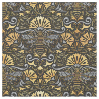 Koningin bijen tuin / borduurwerk passementerie st stof