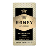  koningin bijenkoningin honingpot etiket (Voorkant)