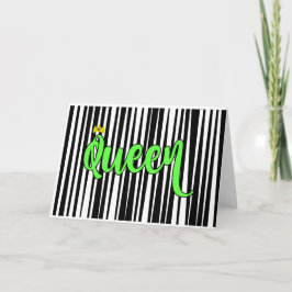 Koningin Birthday Card (StandaardGrootte) Kaart