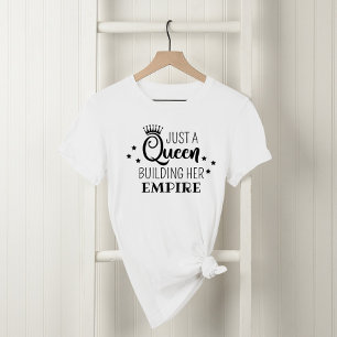 Koningin Bouwt Haar Rijk Witte Vrouwen T-shirt