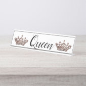 "Koningin" Bureau Naambordje (Voorkant)