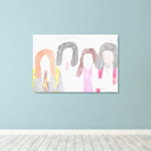 koningin canvas afdruk (Insitu (Houten vloer))