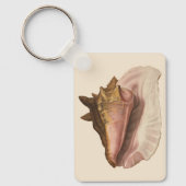 koningin Conch Seashell Shell, zeedier Sleutelhanger (Voorkant)