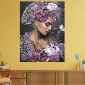 koningin der bloemen canvas afdruk (Insitu (Woonkamer))