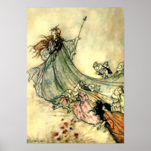“Koningin der feeën” door Arthur Rackham Poster
