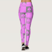 Koningin der Leggings Roze Fade Checkers QoS (Achterkant)