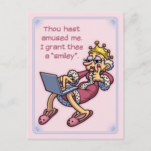 Koningin der Likes Briefkaart (Voorkant)