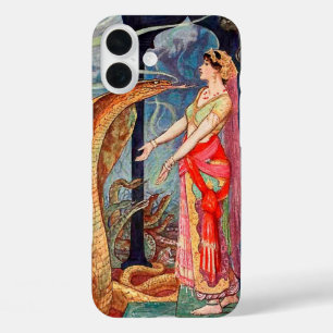 Koningin der slangen geïllustreerd iPhone 16 plus hoesje