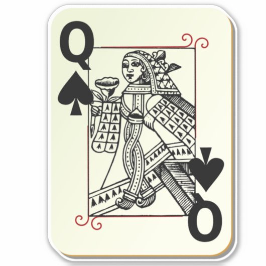 Koningin der Spades Thunder_Cove Sticker (Voorkant)