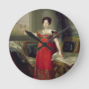 Koningin Dona Maria Isabel de Braganza, 1829 (olie Ronde Klok