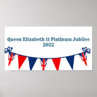 koningin Elizabeth 11 Platinum Jubilee Poster