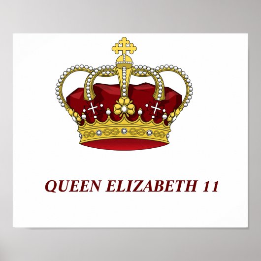 Koningin Elizabeth 11 poster (Voorkant)