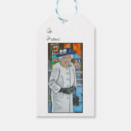 Koningin Elizabeth 20-jarig jubileum van Eurostar Cadeaulabel